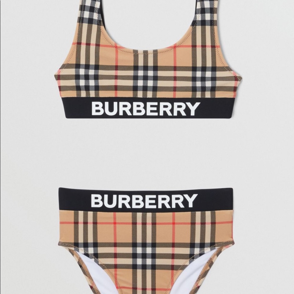 Authentic BURBERRY swim suite girl size 8